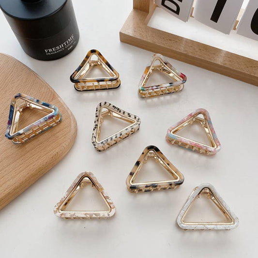 Triangle Gold Hair Clip (Assorted)