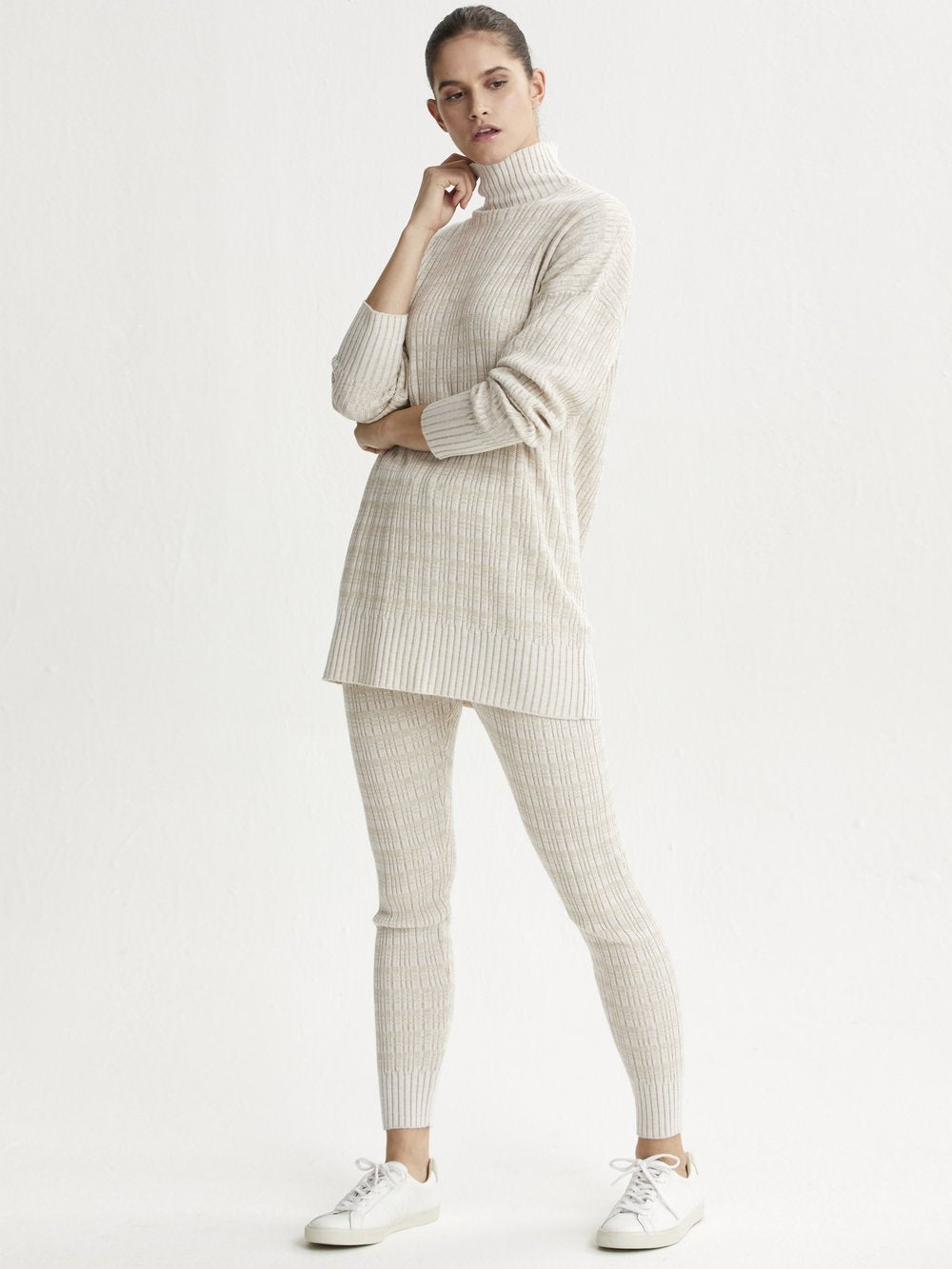 Varley Florence Sweatpants - Neutral Knit